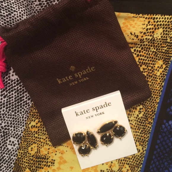 Kate spade black earrings