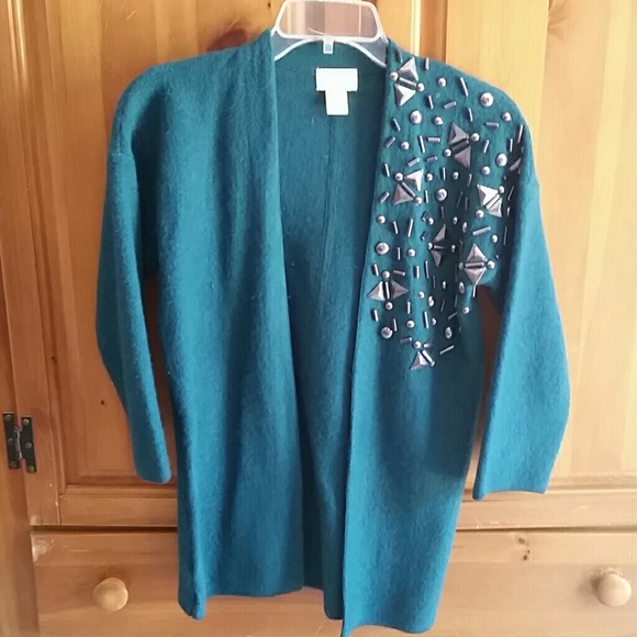Wool cape sweater