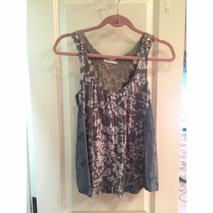 Top with lace detail on the back