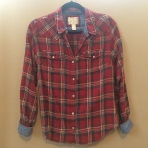 Comfy forever 21 flannel button down