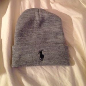 Grey polo hat