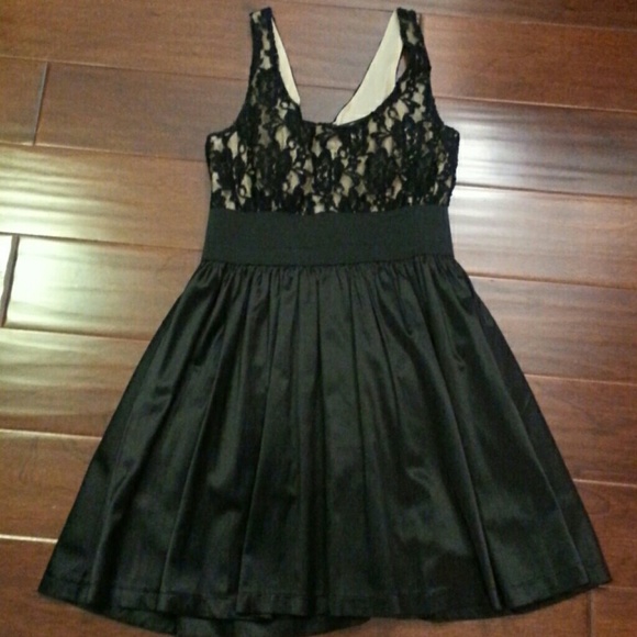 Satin and lace dress