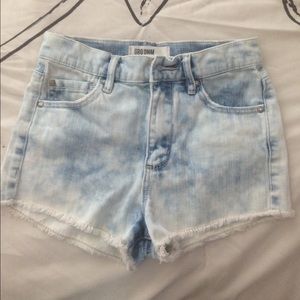 Garage high waisted denim shorts