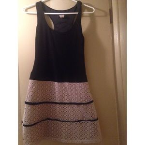 Black dress with lace