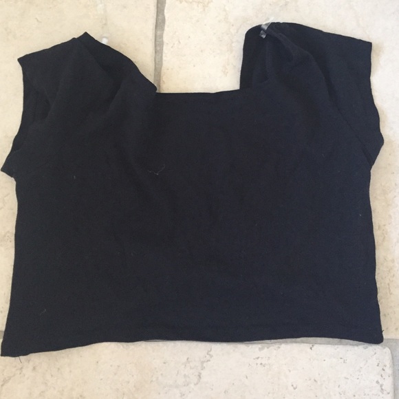 Black Bow Crop Top