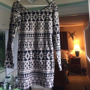 Tribal print bodycon dress
