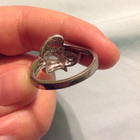 Silver leaf ring - Picture 3 of 4