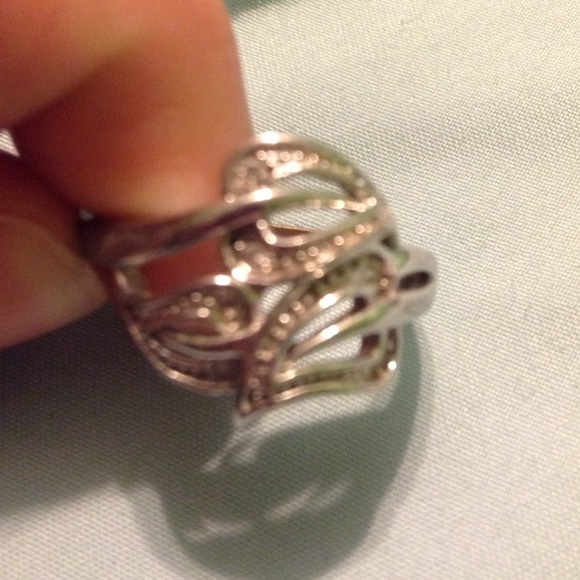 Silver leaf ring - Picture 4 of 4