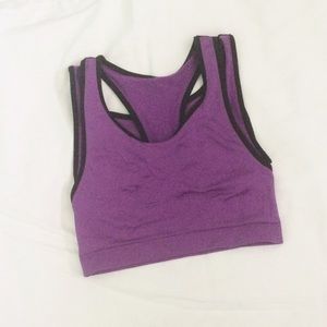 Purple Calvin Klein Sports Bra