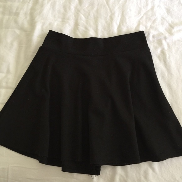 simple black skater skirt