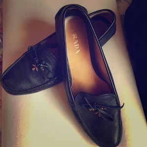 Prada women's driving moccasin size 37.5 (7.5/8)