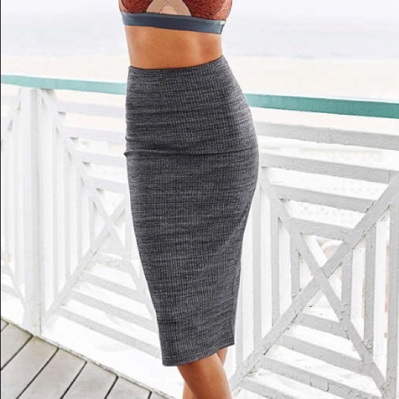 Urban Outfitters Silence + Noise ribbed midi skirt
