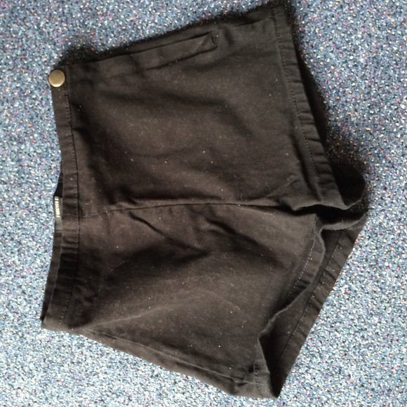 tight black shorts