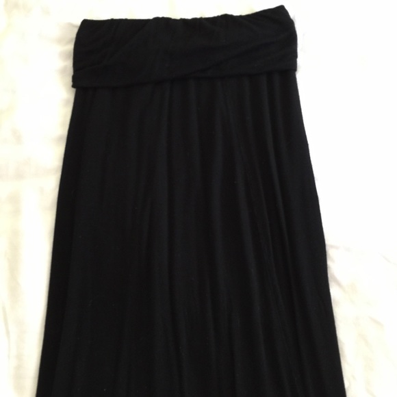 black maxi skirt OR dress