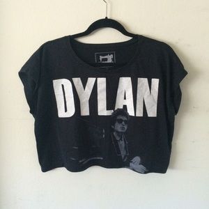 Bob Dylan Graphic Crop Tee