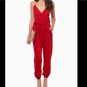 PRICE REDUCED Red Long Pants Jumpsuit