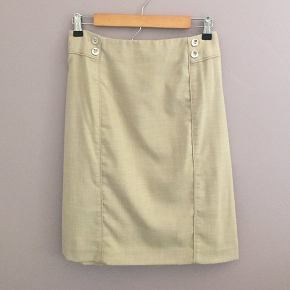 White House Black Market Khaki Skirt