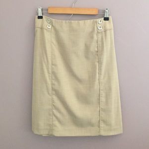 White House Black Market Khaki Skirt