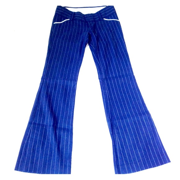 Alice + Olivia Low-rise Pinstripe Pants - Picture 2 of 4