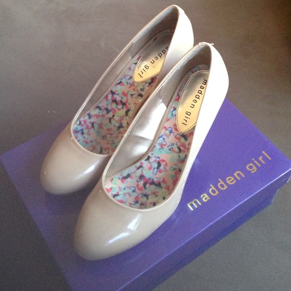 Steve Madden Shoes - Madden Girl by Steve Madden Nude Pumps