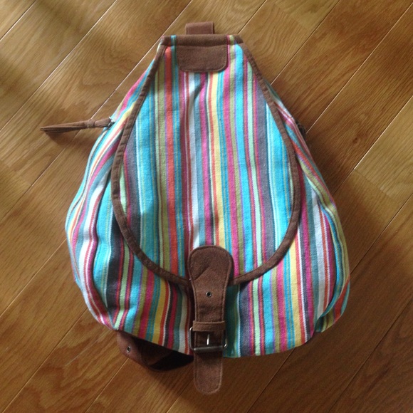 Stripped Boho back-sack