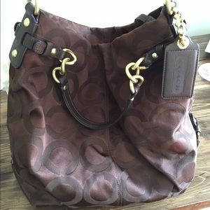 100%authentic Coach purse - medium brown