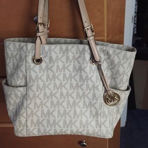 MK monogram jet set tote