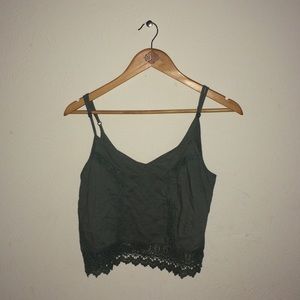 L.A. Hearts green crop top
