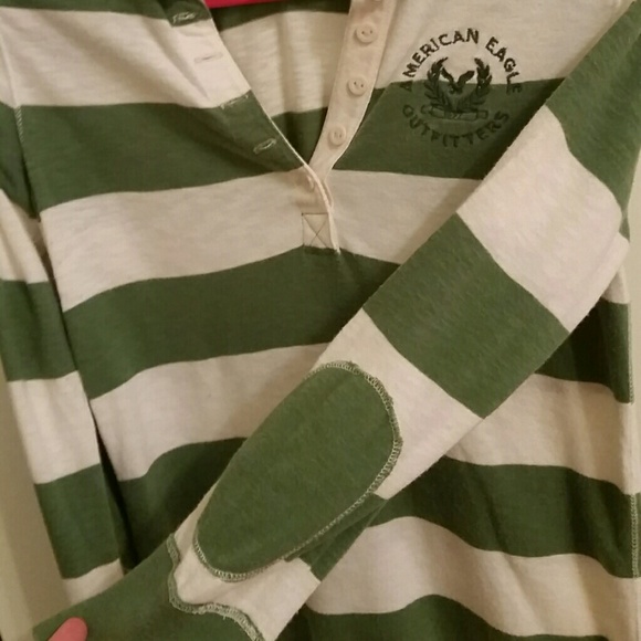 American Eagle Preppy Stripe Top - Picture 2 of 4