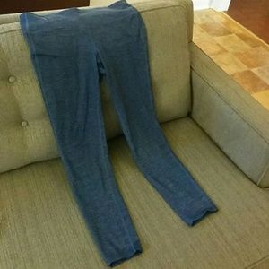 Athleta sparkly blue leggings