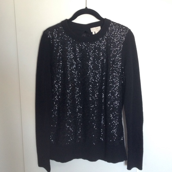Kate Spade Fluffy Wool Sequin Sweater