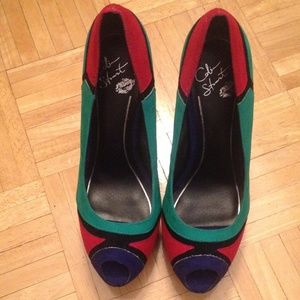 Peep Toe Stiletto Pumps