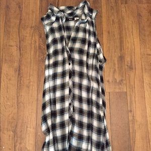 BDG flannel shirt dress