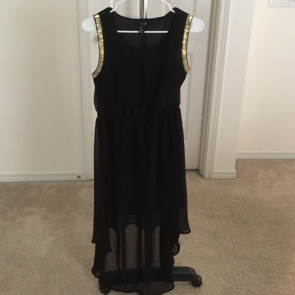 Like new high low black dress!