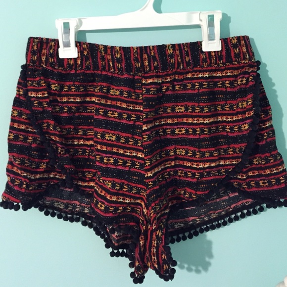 Patterned Flowy Shorts