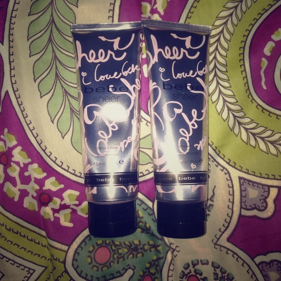 Bebe sheer body lotion and shower gel