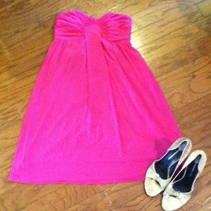 Valentines Day pink Gianni Bini dress, strapless
