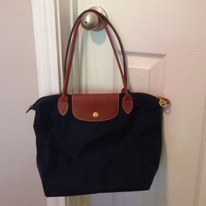 Longchamp navy tote - small