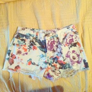 Free People floral shorts