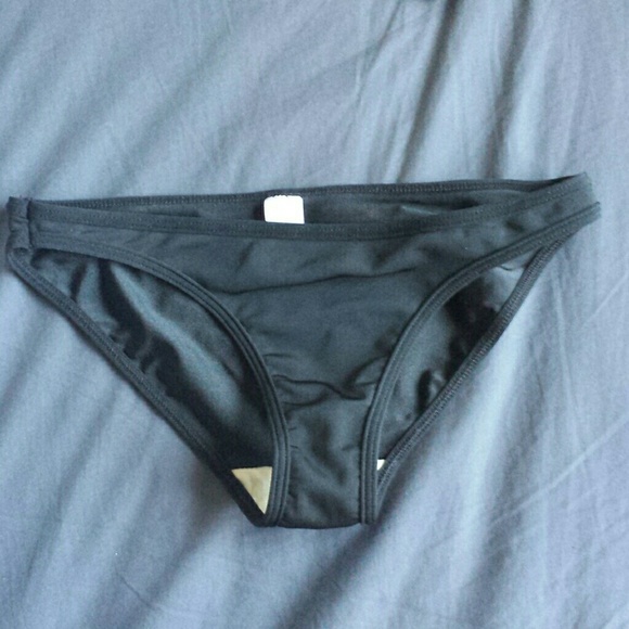 AA plain black bikini bottom