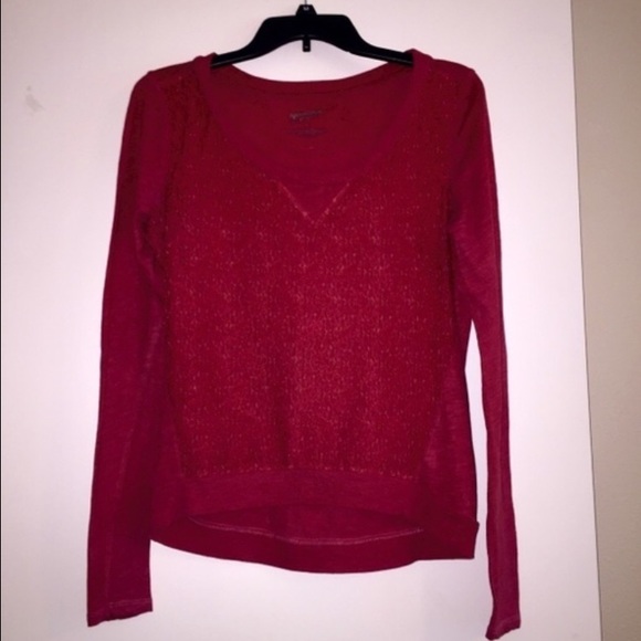 Dark Red Arizona Long Sleeve Shirt
