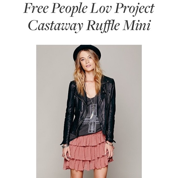Free People Dresses & Skirts - NWOT Free People Lov Project Castaway Ruffle Mini