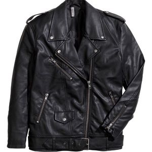 New h&m faux leather jacket