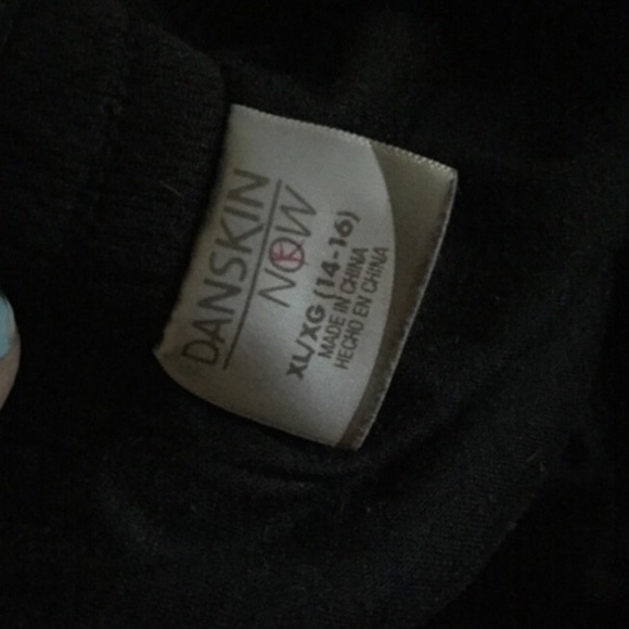 Danskin Now Black Sweatpants with Stripe - Picture 4 of 4