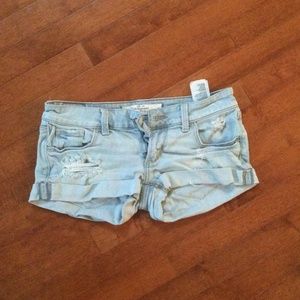 Abercrombie & Fitch light blue denim shorts size 0