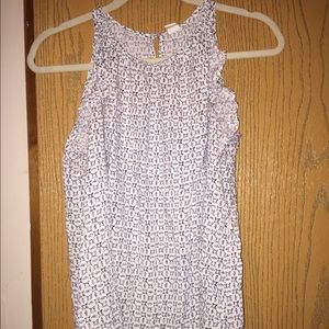 Old navy blue/white sleeveless top size XL