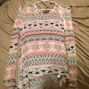 Aztec-print hoodie