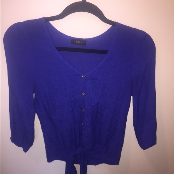 Radiant blue top