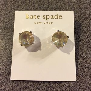 Kate Spade Four-Prong Earrings - Silver