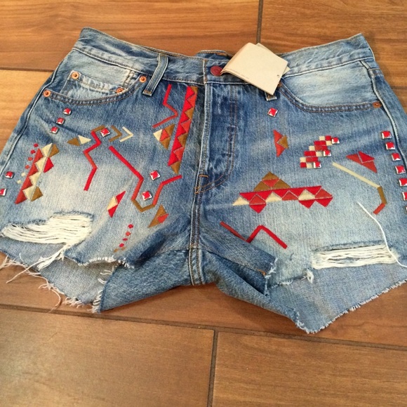 501 denim shorts